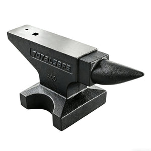 English Elm 400 Lb Solid Carbon Steel Single Horn Anvil 55 Hrc Hardened for Pro Blacksmithing W3213P455056