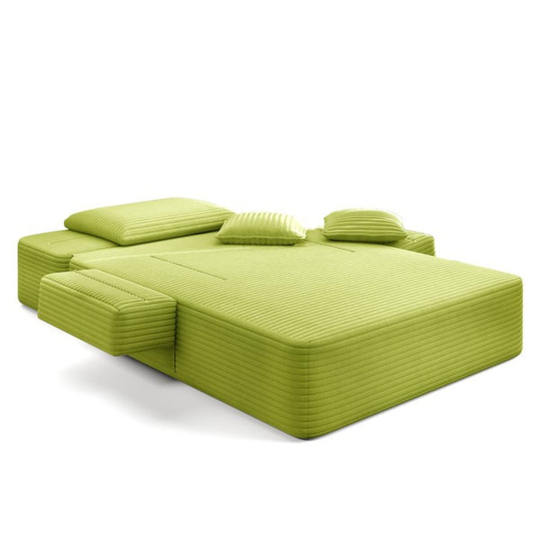 English Elm Oversized Corduroy Convertible Chaise Lounge Sleeper with Storage for Apartments W3219P496263