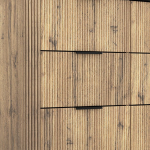 English Elm Modern Nine Drawer Mdf Storage Cabinet Low Profile Dresser for Bedroom or Entryway W3226P279087