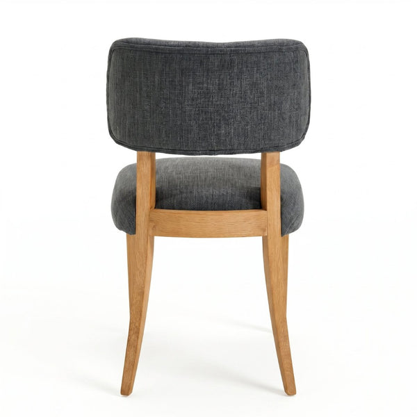 English Elm Wooden Fabric Upholstered Dining Chair Set Farmhouse Modern Style for Small Spaces W3244P487860