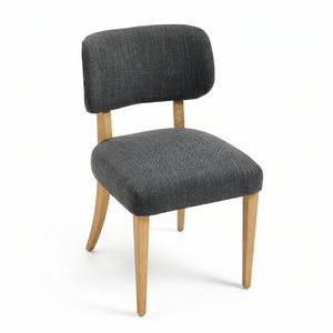 English Elm Wooden Fabric Upholstered Dining Chair Set Farmhouse Modern Style for Small Spaces W3244P487860