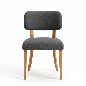 English Elm Wooden Fabric Upholstered Dining Chair Set Farmhouse Modern Style for Small Spaces W3244P487860