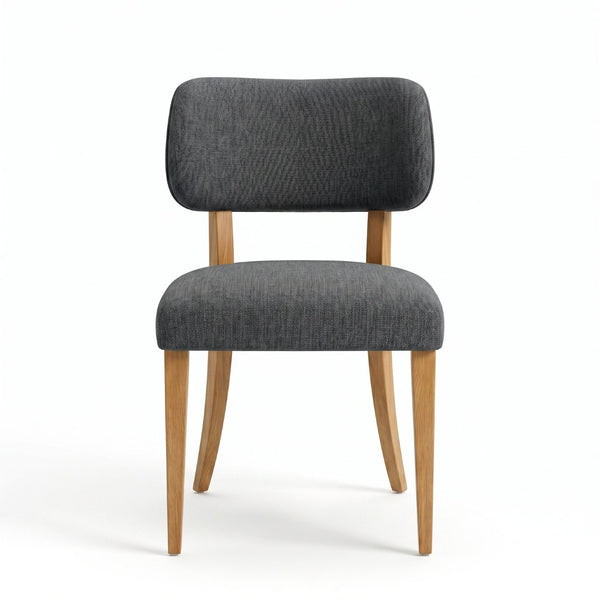 English Elm Wooden Fabric Upholstered Dining Chair Set Farmhouse Modern Style for Small Spaces W3244P487860