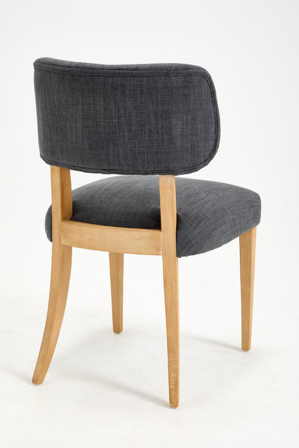 English Elm Wooden Fabric Upholstered Dining Chair Set Farmhouse Modern Style for Small Spaces W3244P487860
