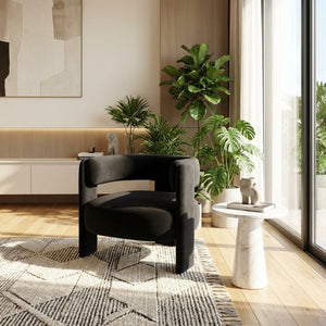English Elm Accent Velvet Armchair Mid Century Modern Tapered Wood Legs Plush Cushioned Seat W3244P492151