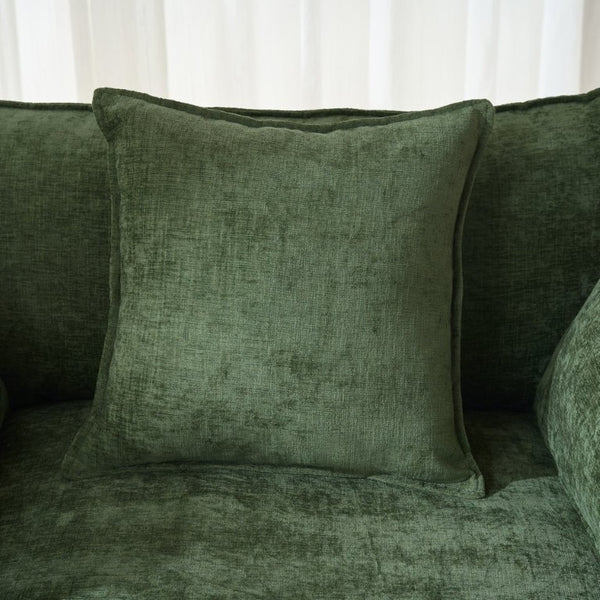 English Elm 108 Inch L Shaped Chenille Sectional Sofa with Square Arms for Modern Living Rooms W3244P500914