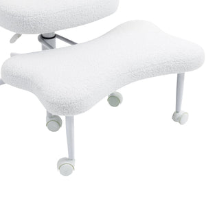 English Elm Meditation Floor Chair Ergonomic Cross Legged Seat with Lumbar Support and Swivel Casters W3248P399624