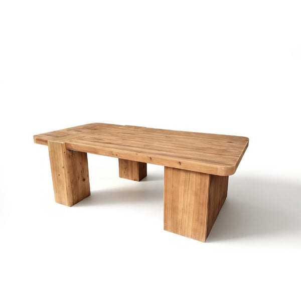 English Elm This Solid Wood Coffee Table Brings Warm Grain Charm to Farmhouse Living Rooms W3306P526967