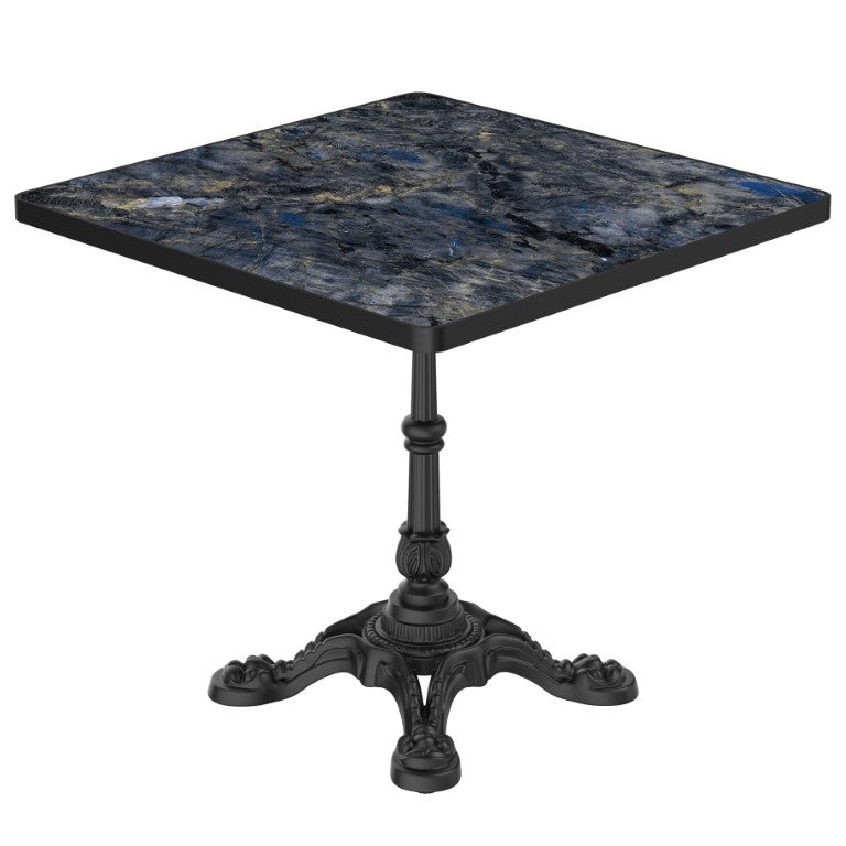 English Elm Tulip Pedestal Outdoor Dining Table Sintered Stone Marble Top Round Cafe Style W3316P457304