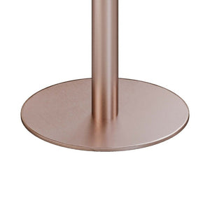 English Elm 31.5 Round Tulip Pedestal Table Sintered Stone Marble Top Gold Stainless Base Green, Rose Gold W3316P482259