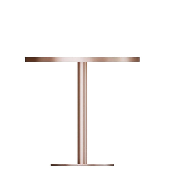 English Elm 31.5 Round Tulip Pedestal Table Sintered Stone Marble Top Gold Stainless Base Green, Rose Gold W3316P482259