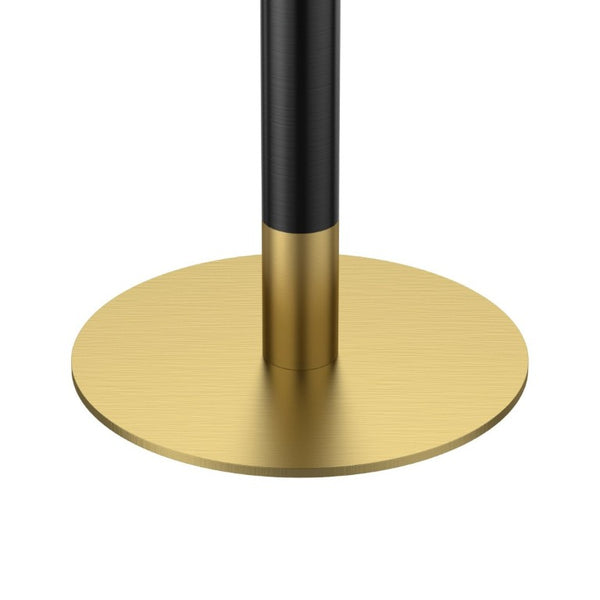 English Elm 31.5 Round Tulip Pedestal Table Sintered Stone Marble Top Gold Stainless Base Blue+Gold W3316P482261