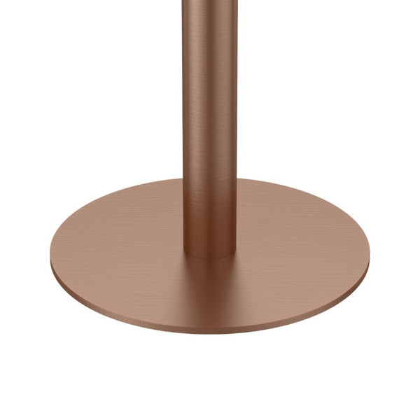 English Elm 31.5 Round Tulip Pedestal Table Sintered Stone Marble Top Gold Stainless Base Pink, Rose Gold W3316P482263