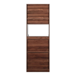 English Elm Kitchen Farmhouse Hutch Buffet with Microwave Stand Drawers and Pantry Storage W331P440565