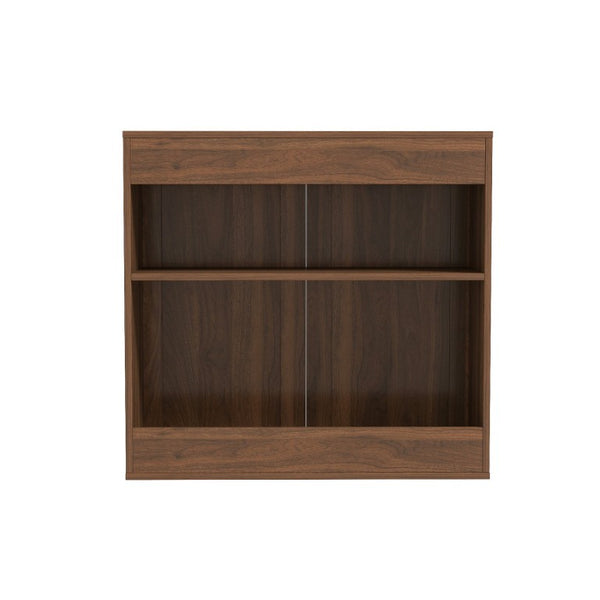 English Elm Stackable Wall Mounted Cabinet Walnut Finish Adjustable Shelving Home Office Storage W331P466798