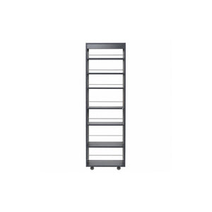 English Elm 7 Tier Rolling Slim Utility Cart with Retaining Bars for Narrow Kitchen Gaps W331P469246