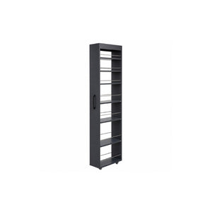 English Elm 7 Tier Rolling Slim Utility Cart with Retaining Bars for Narrow Kitchen Gaps W331P469246