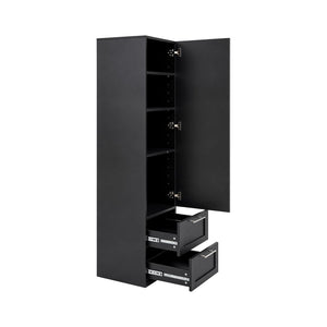 English Elm Standard Freestanding Pantry Cabinet with Door and Drawers for Kitchen or Dining W331P469809