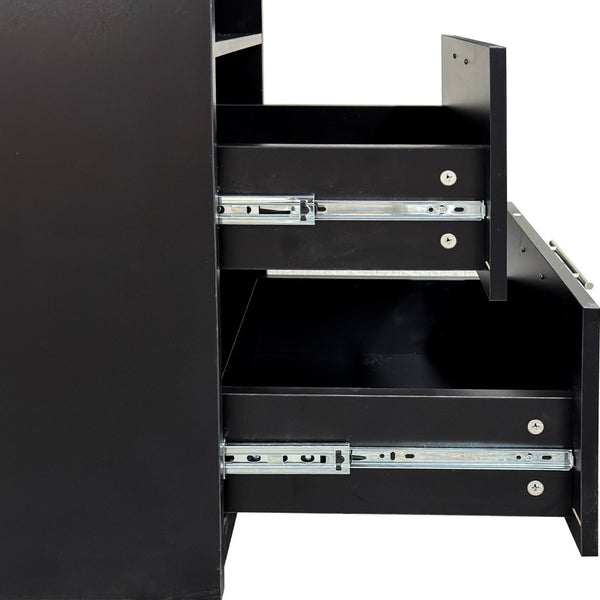 English Elm Standard Freestanding Pantry Cabinet with Door and Drawers for Kitchen or Dining W331P469809