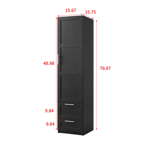 English Elm Standard Freestanding Pantry Cabinet with Door and Drawers for Kitchen or Dining W331P469809