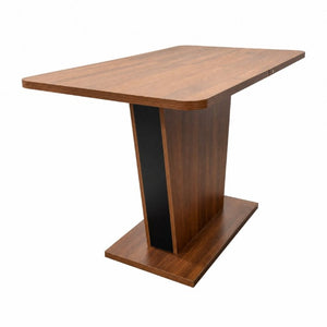 English Elm Extendable Rectangular Dining Table Modern Minimalist Pull Out Design for Small Spaces W331P473690