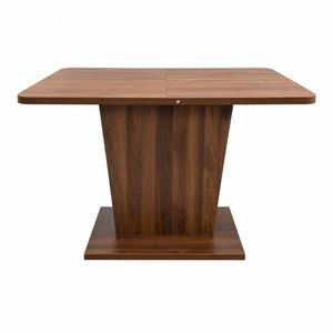 English Elm Extendable Rectangular Dining Table Modern Minimalist Pull Out Design for Small Spaces W331P473690