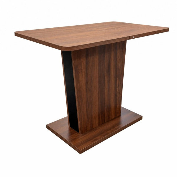 English Elm Extendable Rectangular Dining Table Modern Minimalist Pull Out Design for Small Spaces W331P473690