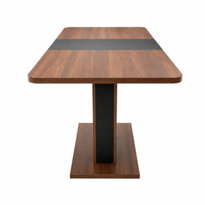 English Elm Extendable Rectangular Dining Table Modern Minimalist Pull Out Design for Small Spaces W331P473690