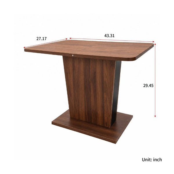 English Elm Extendable Rectangular Dining Table Modern Minimalist Pull Out Design for Small Spaces W331P473690