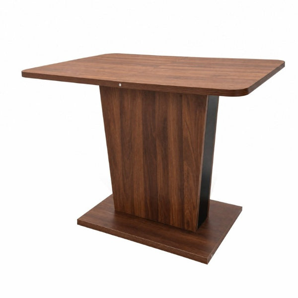 English Elm Extendable Rectangular Dining Table Modern Minimalist Pull Out Design for Small Spaces W331P473690
