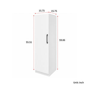 English Elm Tall Narrow Pantry Cabinet Freestanding Six Drawer White Kitchen Food Organizer W331P478441