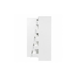 English Elm Tall Narrow Pantry Cabinet Freestanding Six Drawer White Kitchen Food Organizer W331P478441