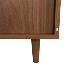 English Elm Tall Freestanding Kitchen Pantry with Glass Door Open Shelves and Microwave Storage W331P500687