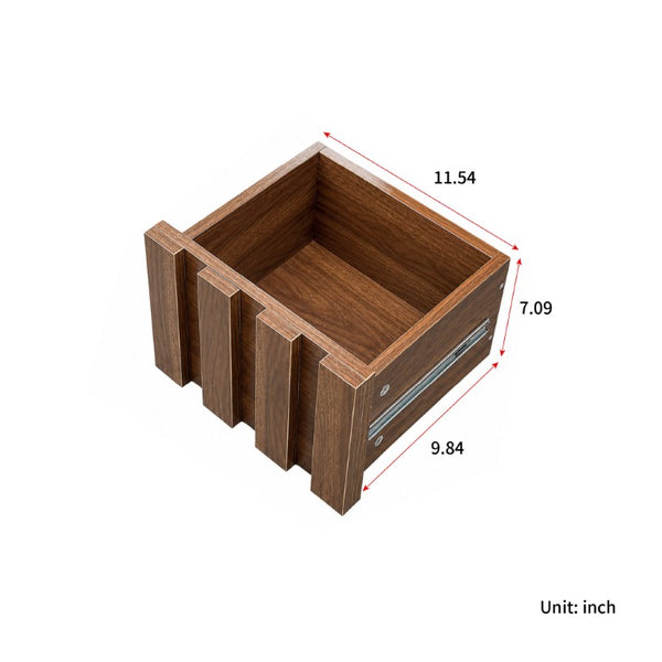 English Elm 5-Tier Slim Bookcase with Secret Drawer Melamine Shelving Unit for Office or Living Room W331P500688