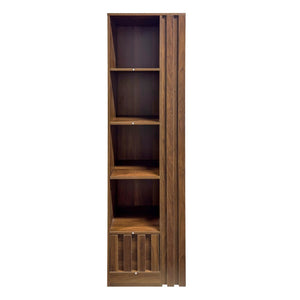 English Elm 5-Tier Slim Bookcase with Secret Drawer Melamine Shelving Unit for Office or Living Room W331P500688
