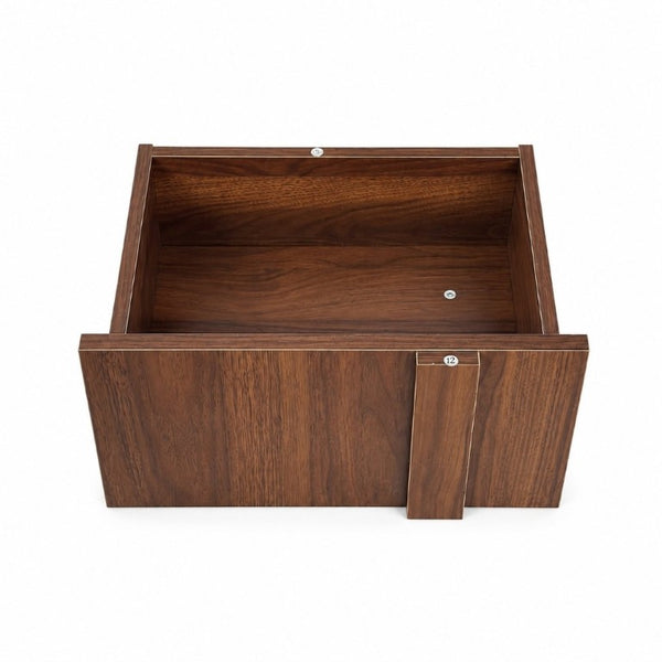 English Elm Tall Asymmetrical Storage Cabinet Fluted Drawers Open Shelves Bedroom Bathroom Organizer W331P508637