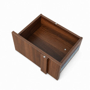 English Elm Tall Asymmetrical Storage Cabinet Fluted Drawers Open Shelves Bedroom Bathroom Organizer W331P508637