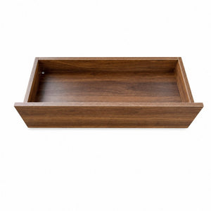 English Elm Convertible Fold Out Cabinet Desk with Pull Out Drawers and Open Shelf for Small Spaces W331P515580