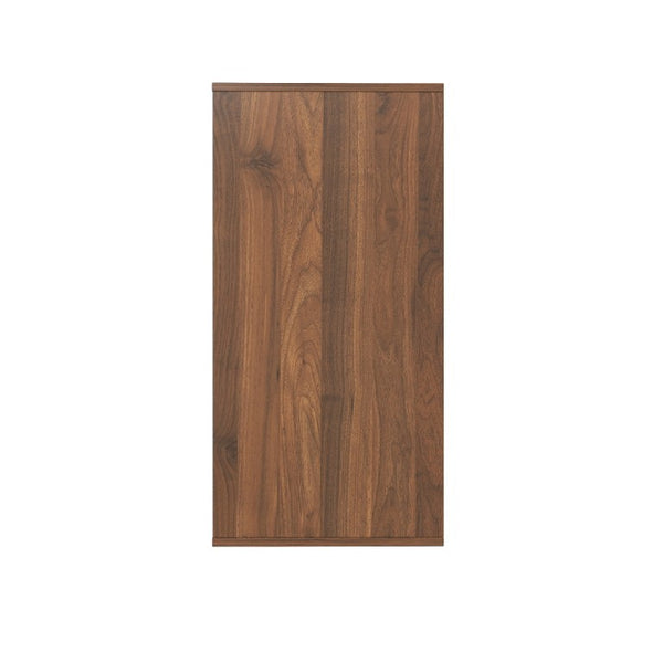 English Elm Wall-Mounted Floating Cabinet with Open Shelf Melamine Finish for Home Office W331P532639