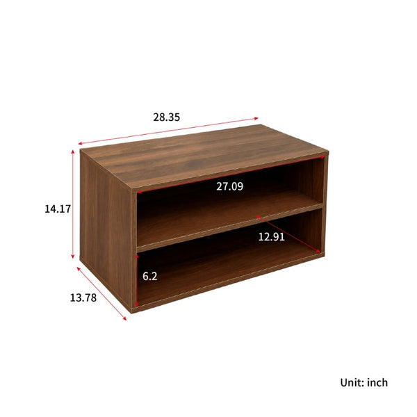 English Elm Stackable Wall Mounted Cabinet Melamine Finish Modular Storage for Home or Office W331P533250