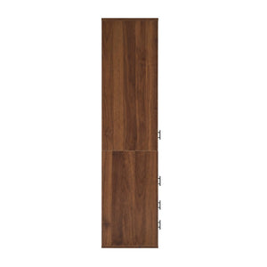 English Elm Tall Fluted Glass Door Pantry Cabinet with Drawers for Kitchen or Dining Room W331P533616