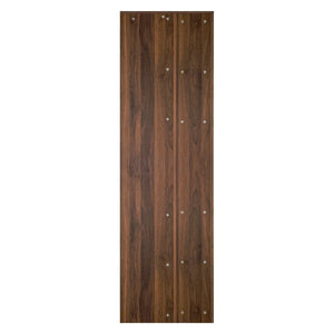 English Elm 70" Glass Door Display Cabinet with Led Lighting Five Shelves and Pull-out Storage W331S00215