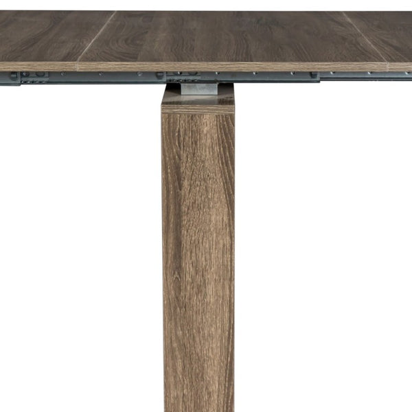 English Elm Multifunctional Extendable Console Dining Table Minimalist MDF Build for Modern Homes W331S00221