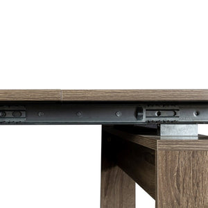 English Elm Multifunctional Extendable Console Dining Table Minimalist MDF Build for Modern Homes W331S00221