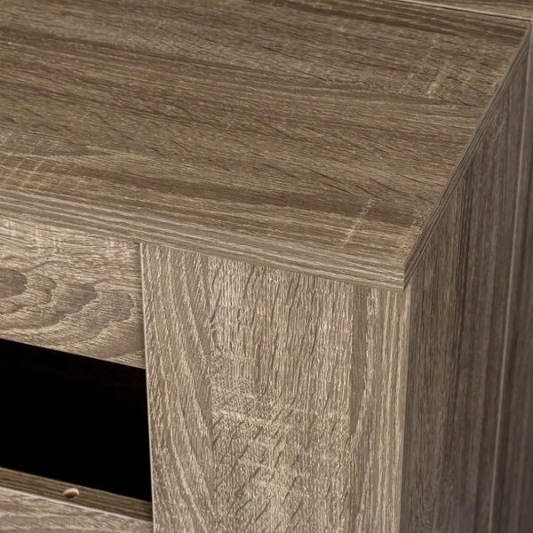 English Elm Multifunctional Extendable Console Dining Table Minimalist MDF Build for Modern Homes W331S00221