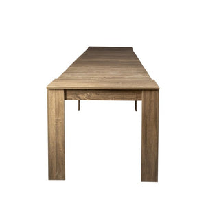 English Elm Multifunctional Extendable Console Dining Table Minimalist MDF Build for Modern Homes W331S00221