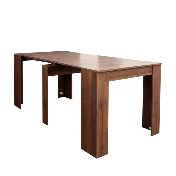 English Elm Multifunctional Extendable Dining Console Table Engineered Wood Entryway to Gathering W331S00222