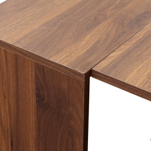 English Elm Multifunctional Extendable Dining Console Table Engineered Wood Entryway to Gathering W331S00222