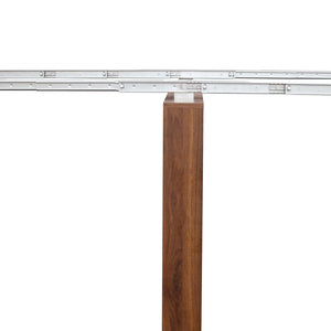 English Elm Multifunctional Extendable Dining Console Table Engineered Wood Entryway to Gathering W331S00222