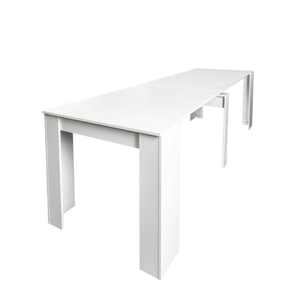 English Elm Multifunctional Extendable Console Dining Table Slim Entryway to Full Surface Converter W331S00223